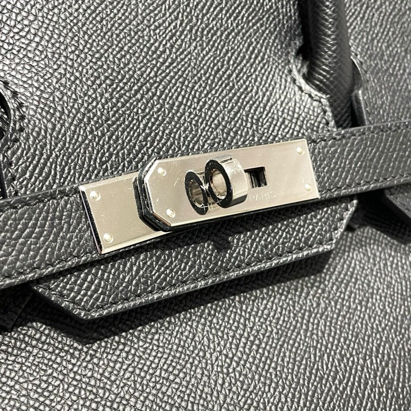 エルメス HERMES バーキン30 Ｂ刻 ブラック　SV金具 エプソン レディース ハンドバッグ