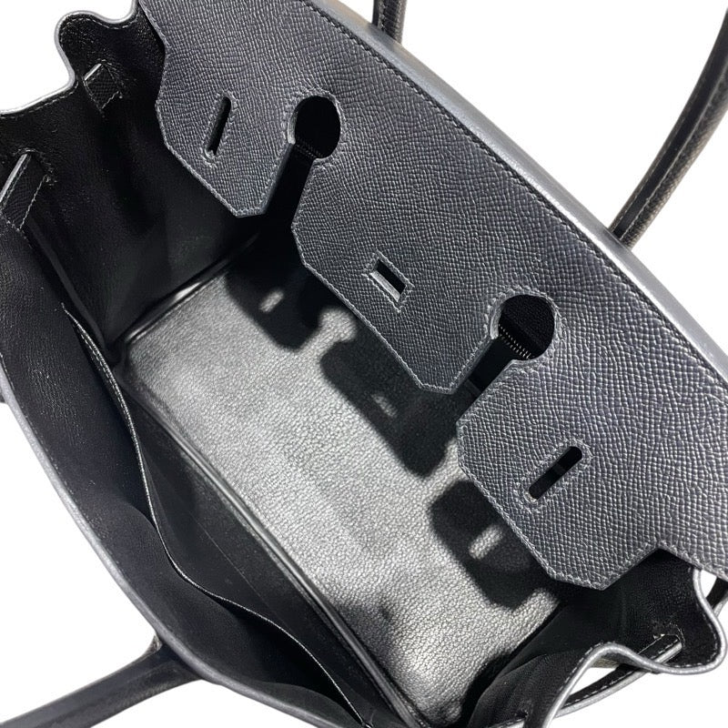 エルメス HERMES バーキン30 Ｂ刻 ブラック　SV金具 エプソン レディース ハンドバッグ