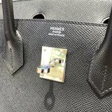 エルメス HERMES バーキン30 Ｂ刻 ブラック　SV金具 エプソン レディース ハンドバッグ