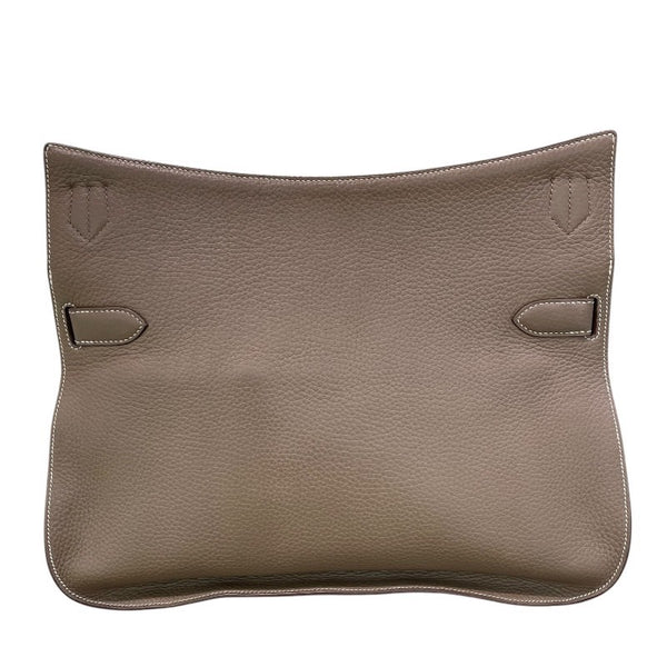 エルメス HERMES ジプシエール37 □O刻印 エトゥープ×シルバー金具 トリヨンクレマンス レディース ショルダーバッグ