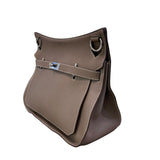 エルメス HERMES ジプシエール37 □O刻印 エトゥープ×シルバー金具 トリヨンクレマンス レディース ショルダーバッグ