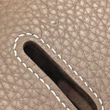 エルメス HERMES ジプシエール37 □O刻印 エトゥープ×シルバー金具 トリヨンクレマンス レディース ショルダーバッグ
