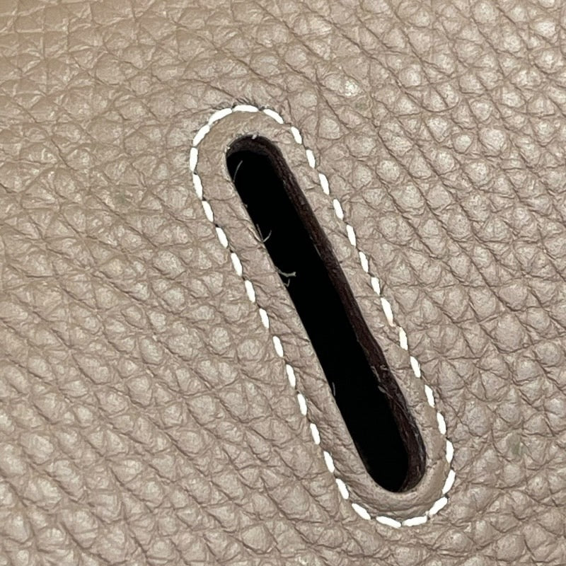 エルメス HERMES ジプシエール37 □O刻印 エトゥープ×シルバー金具 トリヨンクレマンス レディース ショルダーバッグ