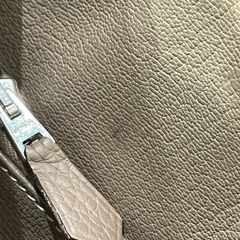 エルメス HERMES ジプシエール37 □O刻印 エトゥープ×シルバー金具 トリヨンクレマンス レディース ショルダーバッグ