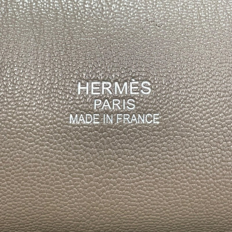 エルメス HERMES ジプシエール37 □O刻印 エトゥープ×シルバー金具 トリヨンクレマンス レディース ショルダーバッグ
