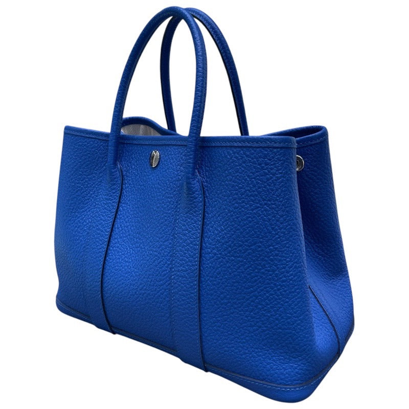 エルメス HERMES ガーデンパーティTPM C刻印 ブルーザンジバル ネゴンダ レディース トートバッグ