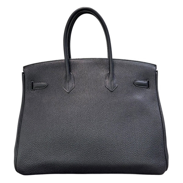 エルメス HERMES バーキン35 ▢M刻印 ブラック×シルバー金具 トゴ レディース ハンドバッグ
