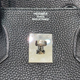 エルメス HERMES バーキン35 ▢M刻印 ブラック×シルバー金具 トゴ レディース ハンドバッグ