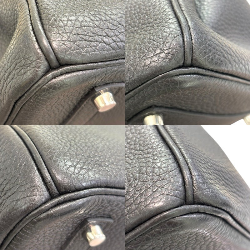 エルメス HERMES バーキン35 ▢M刻印 ブラック×シルバー金具 トゴ レディース ハンドバッグ