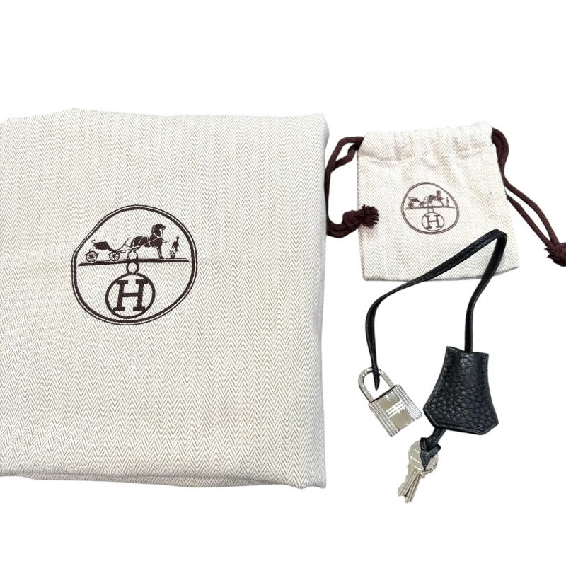 エルメス HERMES バーキン35 ▢M刻印 ブラック×シルバー金具 トゴ レディース ハンドバッグ