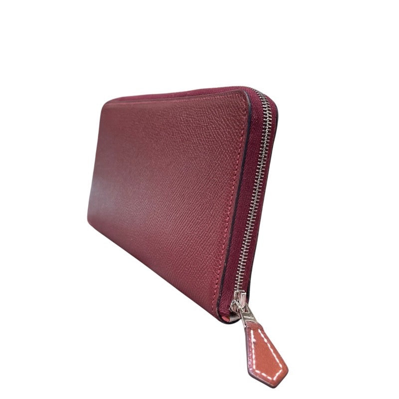エルメス HERMES アザップロングシルクイン C刻印 ルージュアッシュ エプソン レディース 長財布