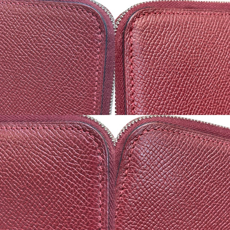 エルメス HERMES アザップロングシルクイン C刻印 ルージュアッシュ エプソン レディース 長財布