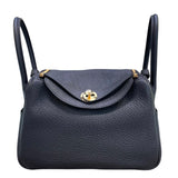 エルメス HERMES リンディ26 W刻印 ブラック×ゴールド金具 トリヨンクレマンス レディース ショルダーバッグ