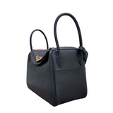 エルメス HERMES リンディ26 W刻印 ブラック×ゴールド金具 トリヨンクレマンス レディース ショルダーバッグ
