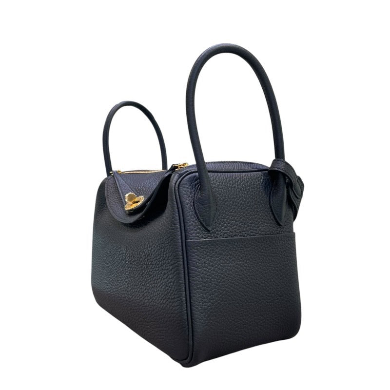 エルメス HERMES リンディ26 W刻印 ブラック×ゴールド金具 トリヨンクレマンス レディース ショルダーバッグ