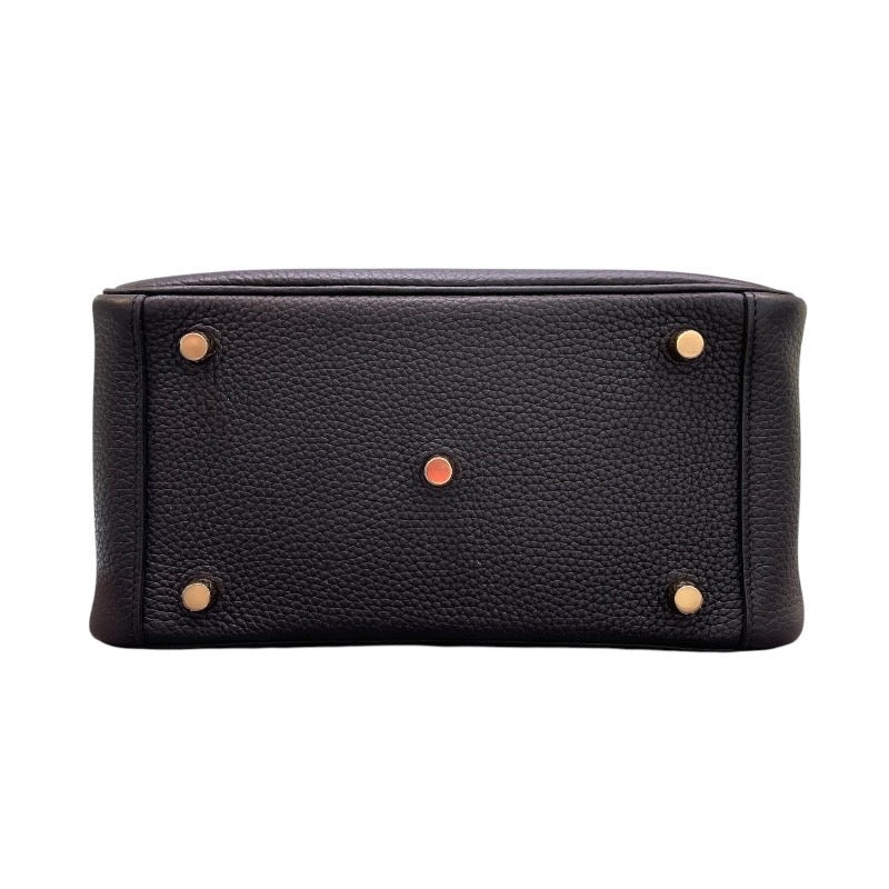 エルメス HERMES リンディ26 W刻印 ブラック×ゴールド金具 トリヨンクレマンス レディース ショルダーバッグ