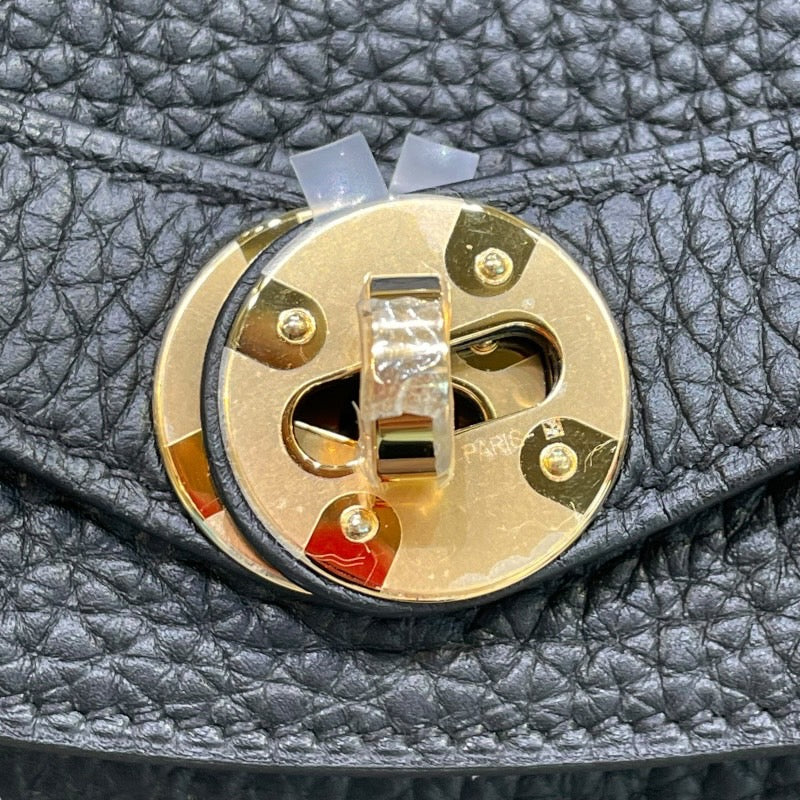 エルメス HERMES リンディ26 W刻印 ブラック×ゴールド金具 トリヨンクレマンス レディース ショルダーバッグ