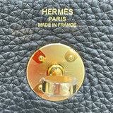エルメス HERMES リンディ26 W刻印 ブラック×ゴールド金具 トリヨンクレマンス レディース ショルダーバッグ