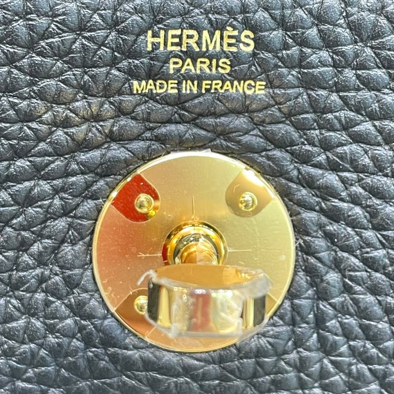 エルメス HERMES リンディ26 W刻印 ブラック×ゴールド金具 トリヨンクレマンス レディース ショルダーバッグ