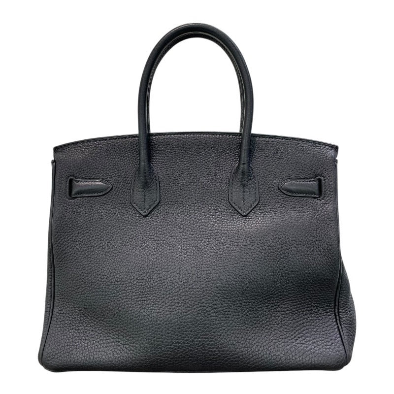 エルメス HERMES バーキン30 □N刻印 ブラック×シルバー金具 トリヨンクレマンス レディース ハンドバッグ