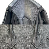 エルメス HERMES バーキン30 □N刻印 ブラック×シルバー金具 トリヨンクレマンス レディース ハンドバッグ