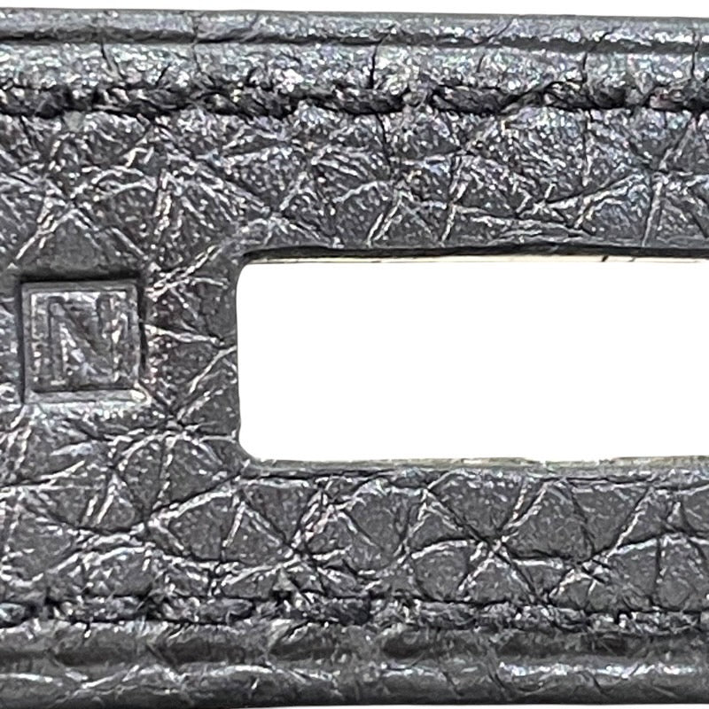 エルメス HERMES バーキン30 □N刻印 ブラック×シルバー金具 トリヨンクレマンス レディース ハンドバッグ