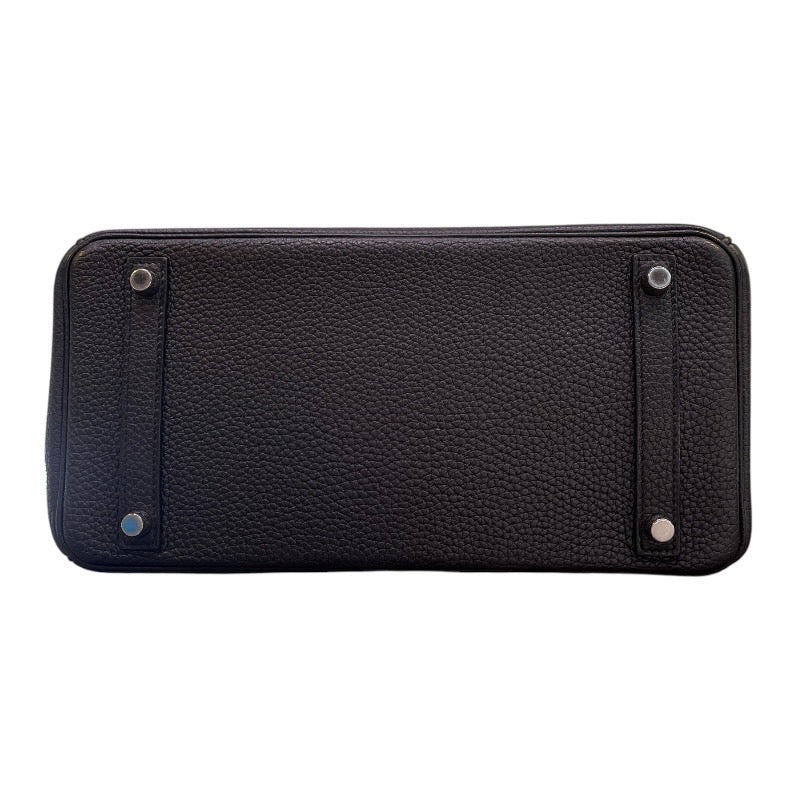 エルメス HERMES バーキン30 □N刻印 ブラック×シルバー金具 トリヨンクレマンス レディース ハンドバッグ