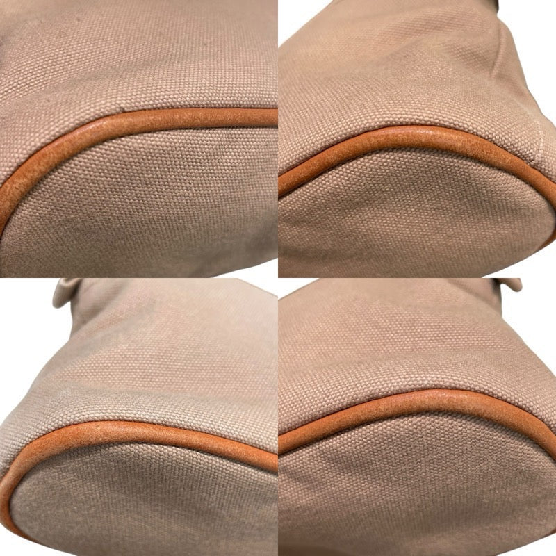 エルメス HERMES ボリードポーチPM ベージュ トワル レディース ポーチ