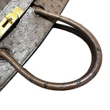 エルメス HERMES バーキン30 □G刻 カカオ　GD金具 オーストリッチ レディース ハンドバッグ