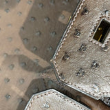エルメス HERMES バーキン30 □G刻 カカオ　GD金具 オーストリッチ レディース ハンドバッグ