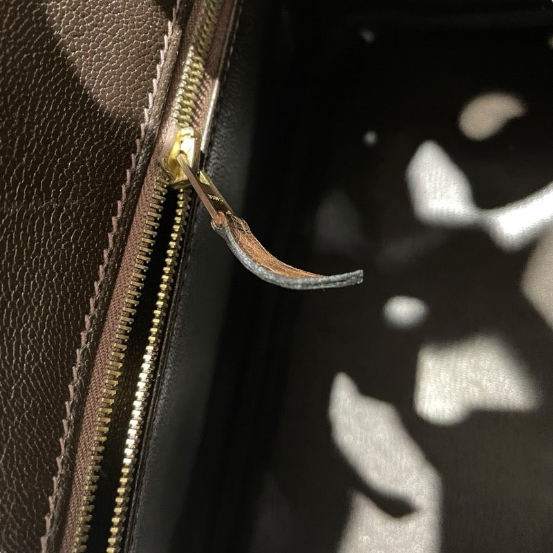 エルメス HERMES バーキン30 □G刻 カカオ　GD金具 オーストリッチ レディース ハンドバッグ