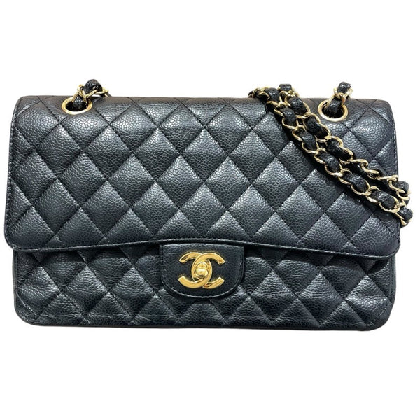 シャネル CHANEL マトラッセ25 A01112 ブラック　GD金具 キャビアスキン レディース ショルダーバッグ
