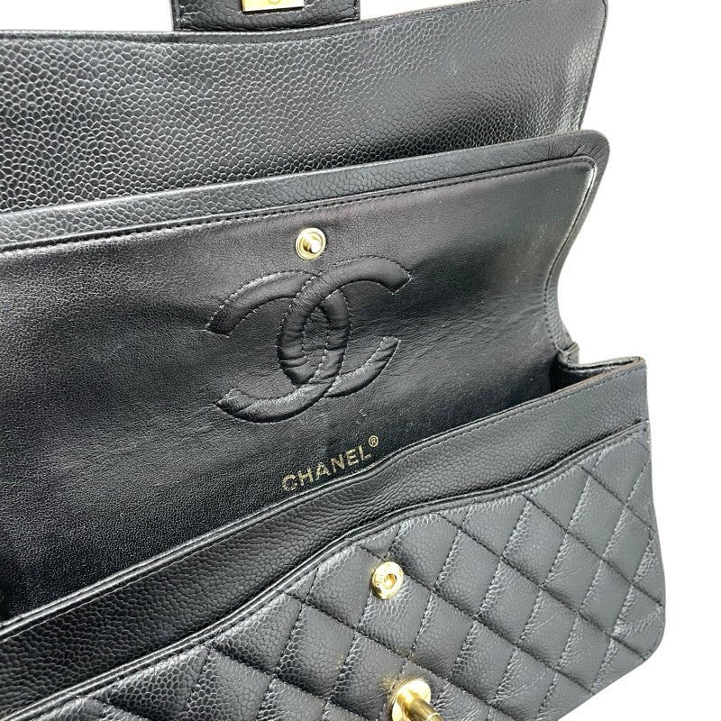 シャネル CHANEL マトラッセ25 A01112 ブラック　GD金具 キャビアスキン レディース ショルダーバッグ