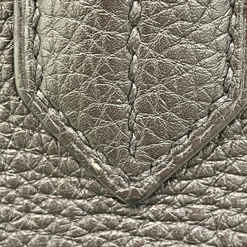 エルメス HERMES バーキン30 □N刻印 ブラック×シルバー金具 トリヨンクレマンス レディース ハンドバッグ