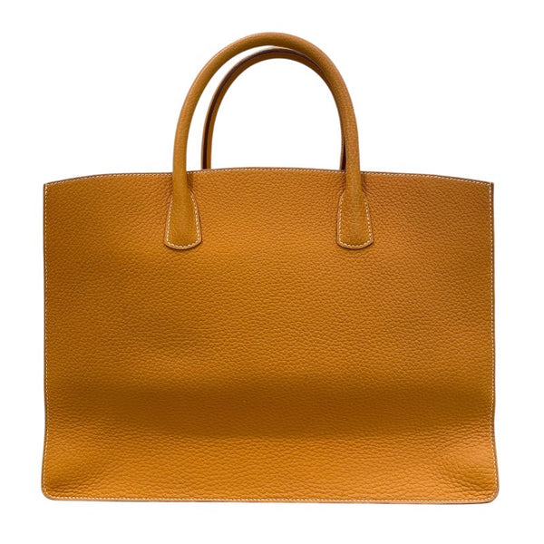 エルメス HERMES ホワイトバスGM □E刻印 ナチュラルサブレ フィヨルド レディース トートバッグ