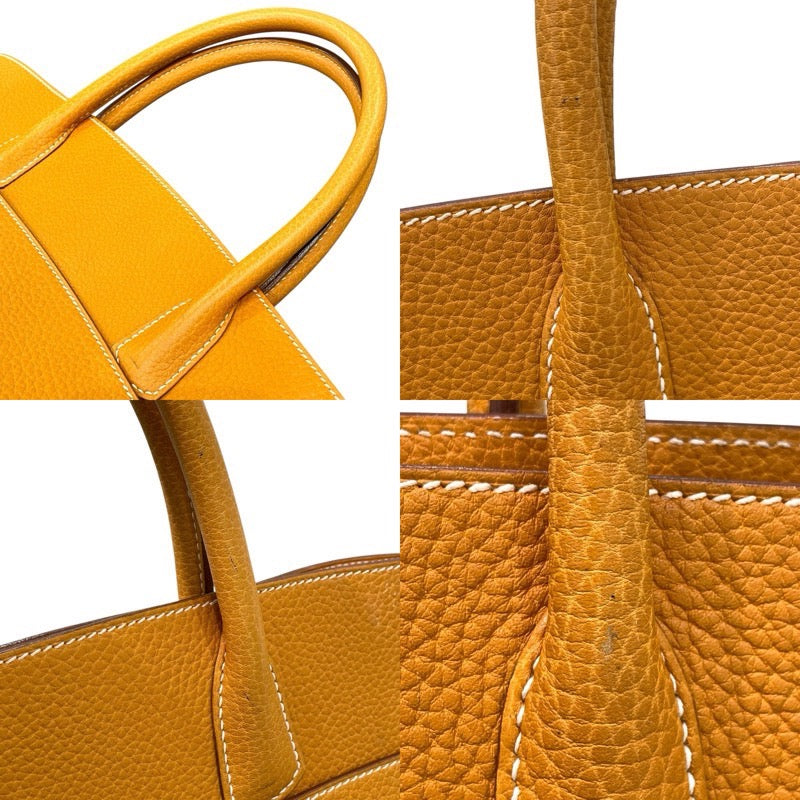エルメス HERMES ホワイトバスGM □E刻印 ナチュラルサブレ フィヨルド レディース トートバッグ