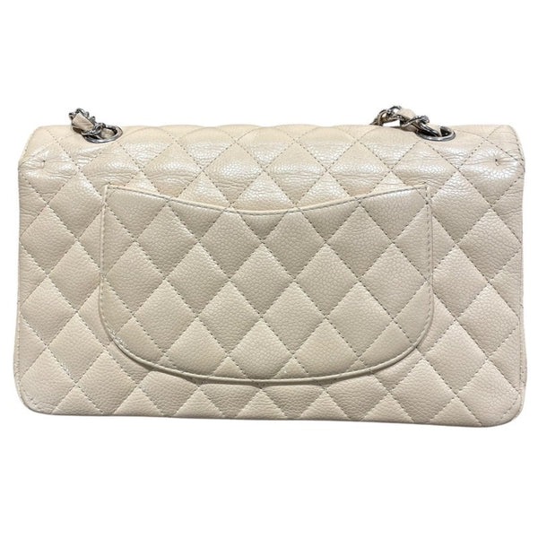 シャネル CHANEL マトラッセ25 A01112 ベージュ　SV金具 キャビアスキン レディース ショルダーバッグ