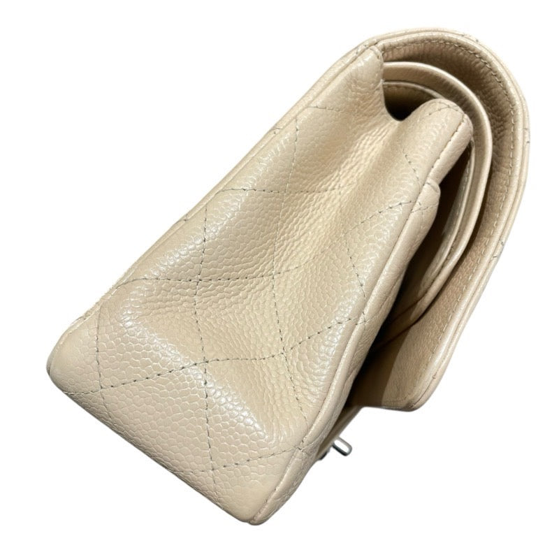 シャネル CHANEL マトラッセ25 A01112 ベージュ　SV金具 キャビアスキン レディース ショルダーバッグ