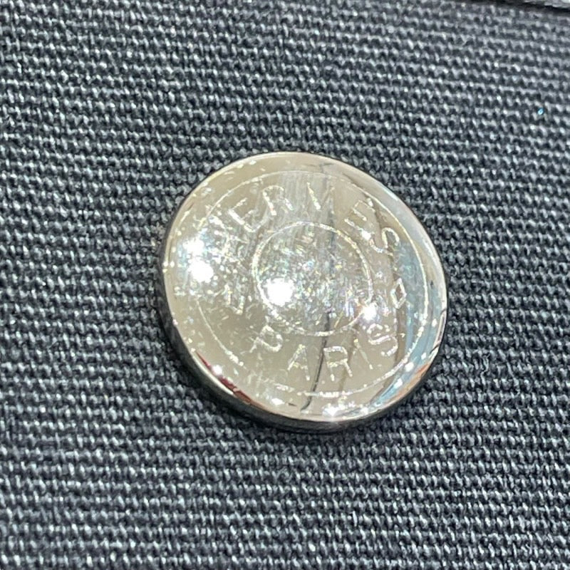 エルメス HERMES ガーデンファイル □I刻 ブラック×シルバー金具 トワル/ネゴンダ レディース トートバッグ