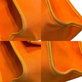 エルメス HERMES エールバッグジップPM □P刻印 オレンジ×シルバー金具 トワル レディース ショルダーバッグ