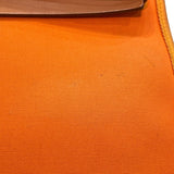 エルメス HERMES エールバッグジップPM □P刻印 オレンジ×シルバー金具 トワル レディース ショルダーバッグ