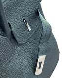 エルメス HERMES バーキン30 □N刻印 ブラック×シルバー金具 トリヨンクレマンス レディース ハンドバッグ
