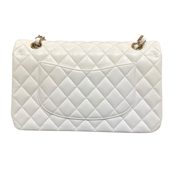 シャネル CHANEL マトラッセ25 A01112 ホワイト　GD金具 カーフ レディース ショルダーバッグ