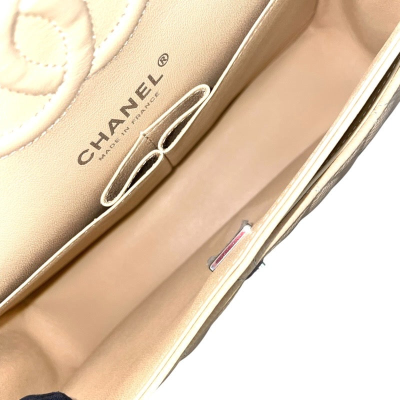 シャネル CHANEL マトラッセ23 A0113 ベージュ/シルバー金具 キャビアスキン レディース ショルダーバッグ