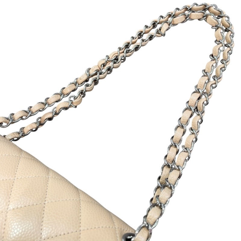 シャネル CHANEL マトラッセ23 A0113 ベージュ/シルバー金具 キャビアスキン レディース ショルダーバッグ