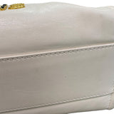 シャネル CHANEL ドーヴィルMM A67001 30番台 アイボリー×ゴールド金具 カーフ レディース トートバッグ