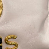 シャネル CHANEL ドーヴィルMM A67001 30番台 アイボリー×ゴールド金具 カーフ レディース トートバッグ