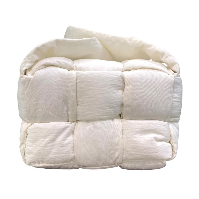 ボッテガ・ヴェネタ BOTTEGA VENETA キャンディ パデッドテック カセット 691018 ホワイト ナイロン レディース ショルダーバッグ