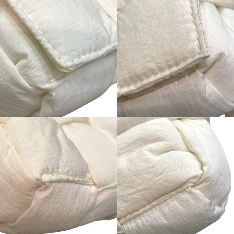 ボッテガ・ヴェネタ BOTTEGA VENETA キャンディ パデッドテック カセット 691018 ホワイト ナイロン レディース ショルダーバッグ