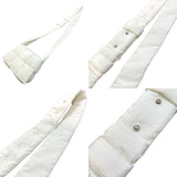 ボッテガ・ヴェネタ BOTTEGA VENETA キャンディ パデッドテック カセット 691018 ホワイト ナイロン レディース ショルダーバッグ